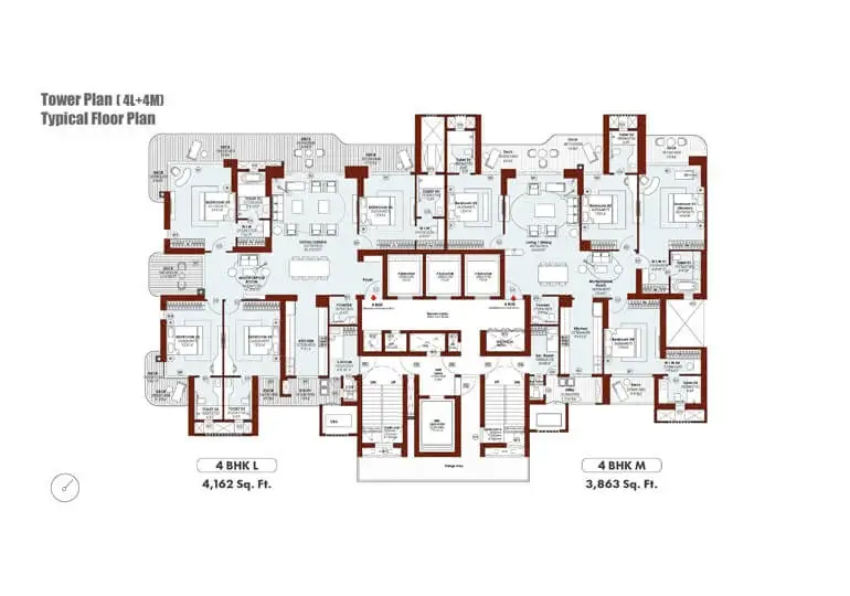 Oberoi Residences Gurugram Floor Plan